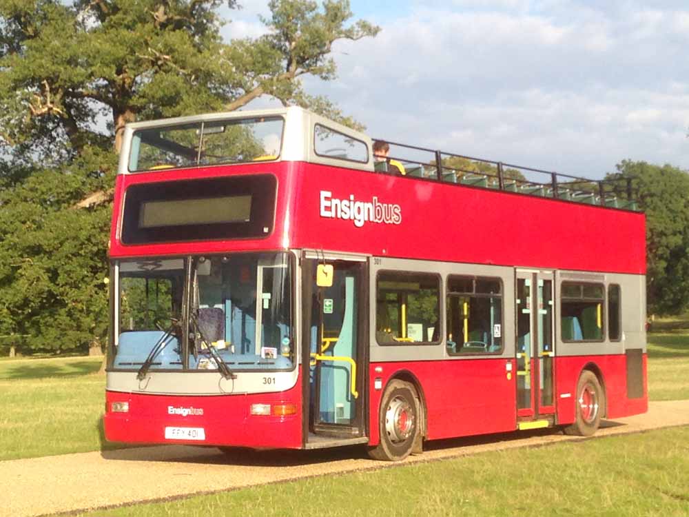 Ensignbus Dennis Trident Plaxton President open topper 301